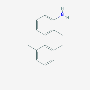 molecular formula C16H19N B8351082 3-Mesityl-2-methylaniline 
