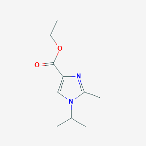 molecular formula C10H16N2O2 B8351087 Ethyl 1-isopropyl-2-methyl-1H-imidazole-4-carboxylate 