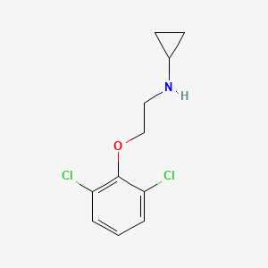molecular formula C11H13Cl2NO B8351088 N-[2-(2,6-dichlorophenoxy)ethyl]cyclopropanamine 