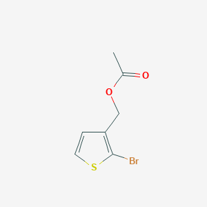 molecular formula C7H7BrO2S B8351112 3-Acetoxymethyl-2-bromothiophene 