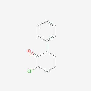 molecular formula C12H13ClO B8351118 2-Chloro-6-phenyl-cyclohexanone 