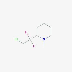 molecular formula C8H14ClF2N B8351122 (S)-2-(2-chloro-1,1-difluoroethyl)-1-methylpiperidine 