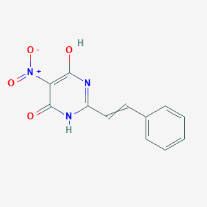 4-hydroxy-5-nitro-2-(2-phenylethenyl)-1H-pyrimidin-6-one