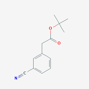 molecular formula C13H15NO2 B8351184 Tert-butyl 2-(3-cyanophenyl)acetate 