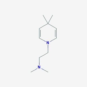 molecular formula C11H20N2 B8351200 1,4-Dihydro-N,N,4,4-tetramethyl-1-pyridineethanamine 