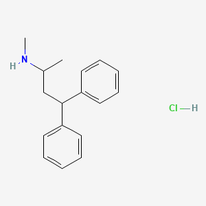 molecular formula C17H22ClN B8351206 1,N-dimethyl-3,3-diphenylpropylamine hydrochloride 
