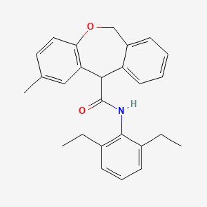 Dibenz(b,e)oxepin-11-carboxamide, 6,11-dihydro-N-(2,6-diethylphenyl)-2-methyl-