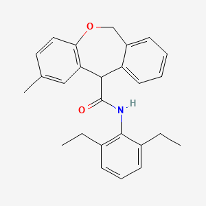 B8351217 Dibenz(b,e)oxepin-11-carboxamide, 6,11-dihydro-N-(2,6-diethylphenyl)-2-methyl- CAS No. 144169-95-9