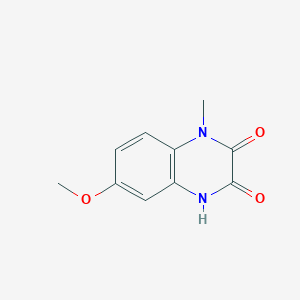 molecular formula C10H10N2O3 B8351226 6-methoxy-1-methylquinoxaline-2,3(1H,4H)-dione 