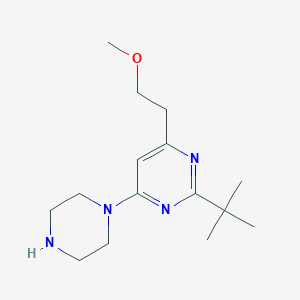 2-tert-Butyl-4-(2-methoxy-ethyl)-6-piperazin-1-yl-pyrimidine