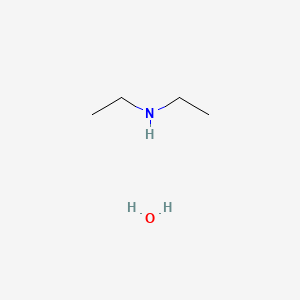 molecular formula C4H13NO B8351291 Ethanamine, N-ethyl-, hydrate CAS No. 15890-29-6
