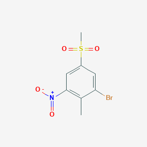 1-Bromo-5-methanesulfonyl-2-methyl-3-nitro-benzene