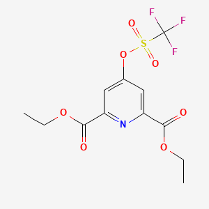 Diethyl 4-trifluoromethylsulfono-2,6-pyridinedicarboxylate