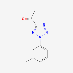 1-[2-(3-methylphenyl)-2H-tetrazol-5-yl]ethanone