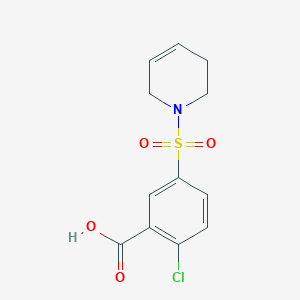 2-Chloro-5-(1,2,5,6-tetrahydropyridylsulfonyl)benzoic Acid