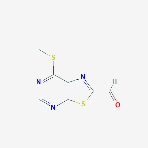 7-(Methylthio)[1,3]thiazolo[5,4-d]pyrimidine-2-carbaldehyde