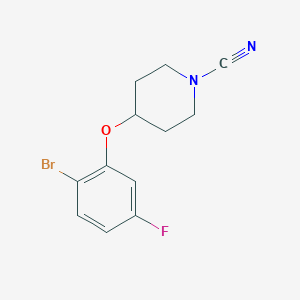 4-(2-Bromo-5-fluorophenoxy)piperidine-1-carbonitrile