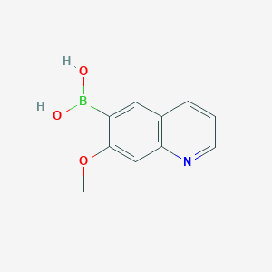 molecular formula C10H10BNO3 B8351419 (7-Methoxyquinolin-6-yl)boronic acid CAS No. 1620515-87-8
