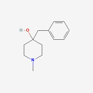 molecular formula C13H19NO B8351441 4-Benzyl-1-methyl-piperidin-4-ol 