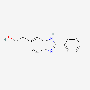 molecular formula C15H14N2O B8351479 2-(2-Phenyl-3H-benzoimidazol-5-yl)ethanol 