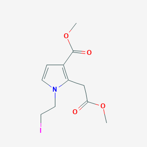 methyl N-(2-iodoethyl)-3-carbomethoxypyrrole-2-acetate