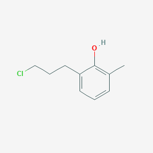 molecular formula C10H13ClO B8351604 2-(3-Chloropropyl)-6-methylphenol 