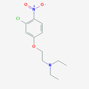 molecular formula C12H17ClN2O3 B8351624 [2-(3-Chloro-4-nitrophenoxy)ethyl]diethylamine 