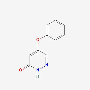 molecular formula C10H8N2O2 B8351653 5-phenoxy-2H-pyridazin-3-one 