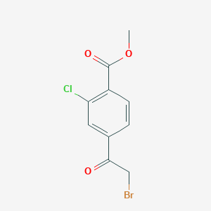 4-(Bromoacetyl)-2-chlorobenzoic acid, methyl ester