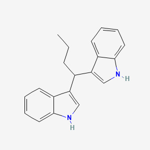 molecular formula C20H20N2 B8351686 3-[1-(1H-indol-3-yl)butyl]-1H-indole 