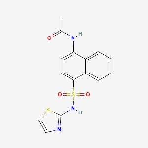 4-Acetylamino-naphthalene-1-sulfonic acid thiazol-2-ylamide