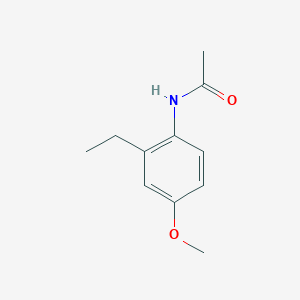 molecular formula C11H15NO2 B8351752 3-Methoxy-6-acetylamino-1-ethylbenzene 
