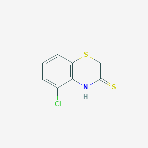 molecular formula C8H6ClNS2 B8351767 5-Chloro-2,3-dihydro-1,4-benzothiazine-3-thione 