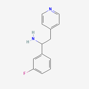 1-(3-Fluorophenyl)-2-(pyridin-4-yl)ethanamine