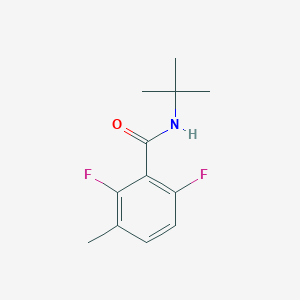 molecular formula C12H15F2NO B8351812 N-tert-butyl-2,6-difluoro-3-methylbenzamide 