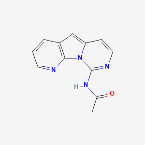 molecular formula C12H10N4O B8351825 9-Acetylaminopyrido[3',2':4,5]pyrrolo[1,2-c]pyrimidine 