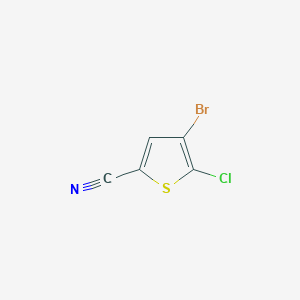 molecular formula C5HBrClNS B8351845 4-Bromo-5-chloro-thiophene-2-carbonitrile 