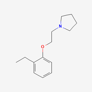 molecular formula C14H21NO B8351855 1-[2-(2-Ethylphenoxy)ethyl]pyrrolidine 