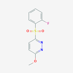 3-(2-Fluoro-benzenesulfonyl)-6-methoxy-pyridazine