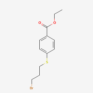 Ethyl 4-[(3-bromopropyl)thio]benzoate