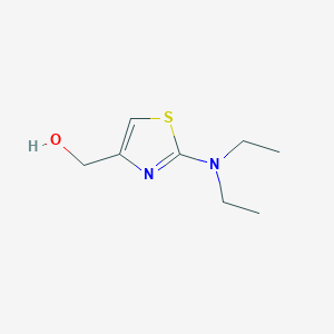 molecular formula C8H14N2OS B8351933 2-(N,N-Diethylamino)-4-(hydroxymethyl)thiazole CAS No. 126534-23-4