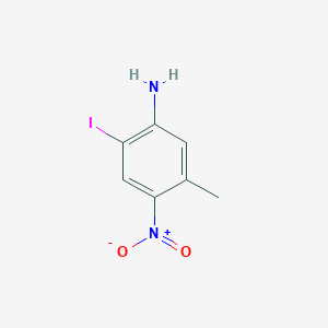 molecular formula C7H7IN2O2 B8351941 2-Iodo-5-methyl-4-nitroaniline 