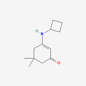molecular formula C12H19NO B8351946 3-(1-Cyclobutylamino)-5,5-dimethyl-2-cyclohexen-1-one 