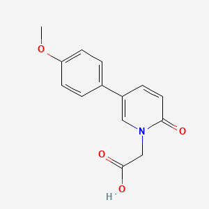 molecular formula C14H13NO4 B8351963 2-(5-(4-methoxyphenyl)-2-oxopyridin-1(2H)-yl)acetic acid 