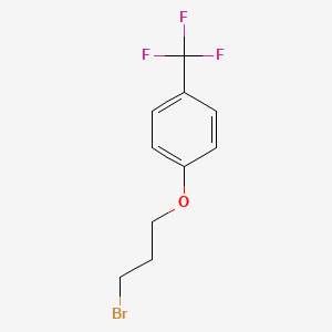 molecular formula C10H10BrF3O B8351969 Benzene, 1-(3-bromopropoxy)-4-(trifluoromethyl)- 