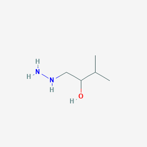 molecular formula C5H14N2O B8352115 1-Hydrazino-3-methyl-2-butanol 