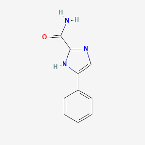 molecular formula C10H9N3O B8352123 4-phenyl-1H-imidazole-2-carboxamide CAS No. 41270-75-1