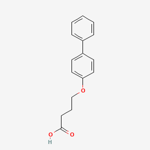 molecular formula C16H16O3 B8352139 4-(4-Phenylphenoxy)butanoic acid 