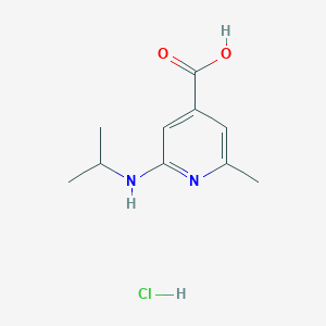 molecular formula C10H15ClN2O2 B8352162 2-Isopropylamino-6-methyl-isonicotinic acid hydrochloride 