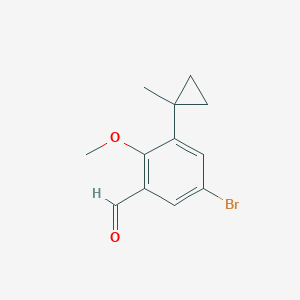 5-Bromo-2-methoxy-3-(1-methylcyclopropyl)benzaldehyde